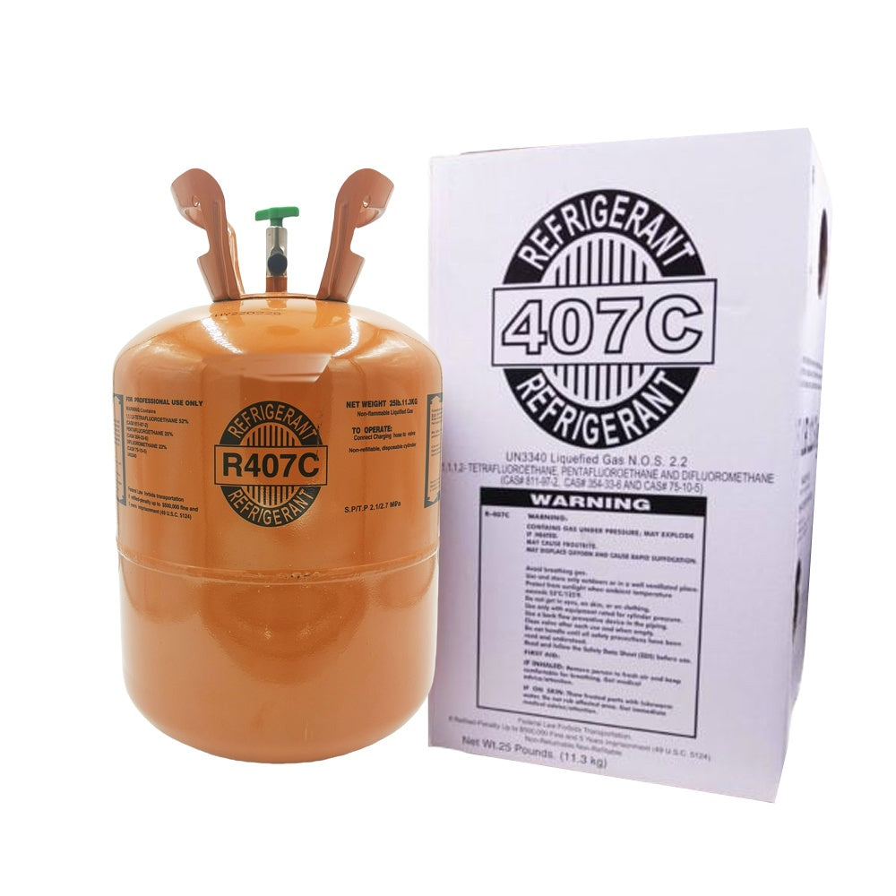 20.9LB R407C Refrigerant GAS High-Performance for HVAC Refrigeration Systems Packaging Tank